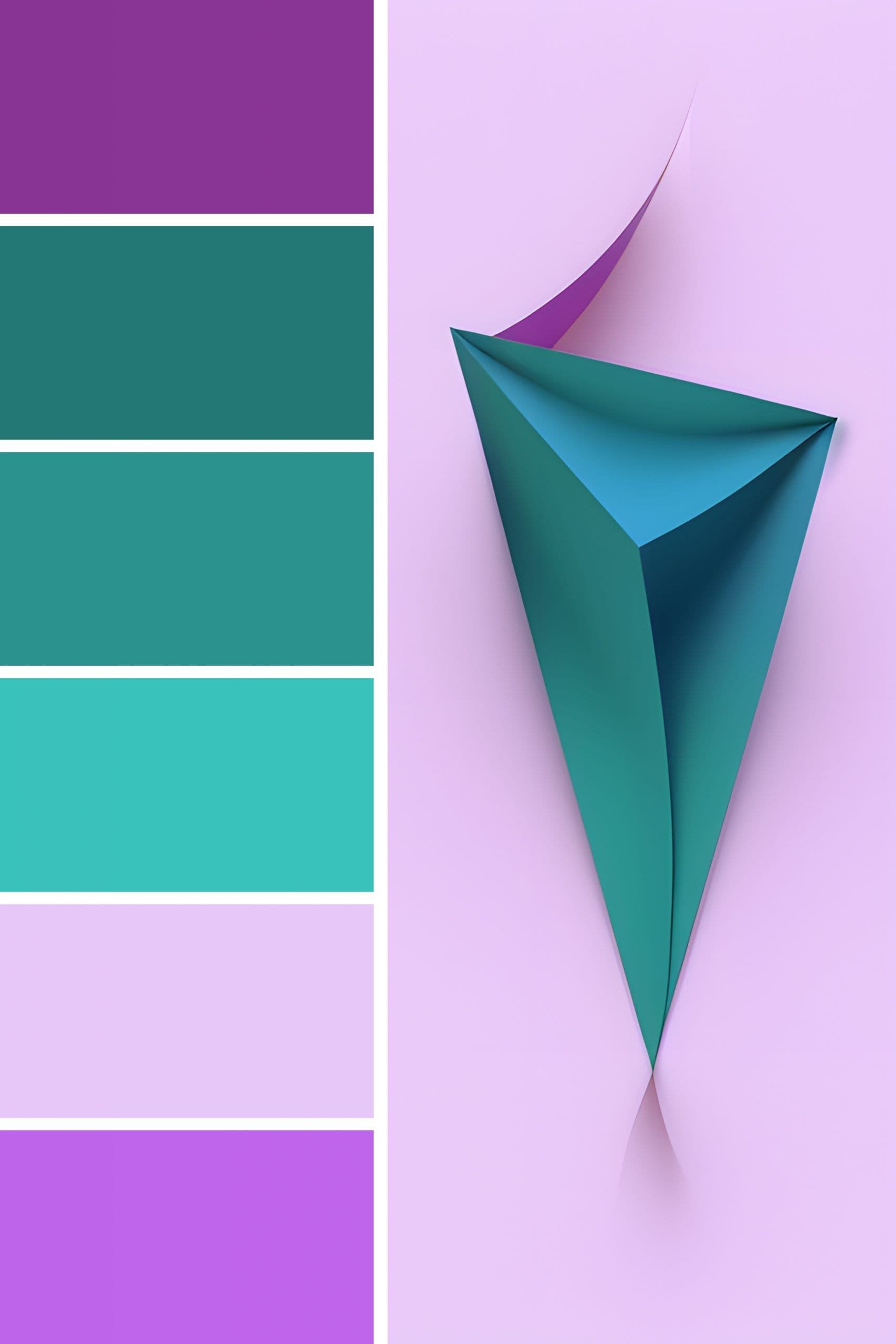 Lavendel und Moosgrün Farbschema