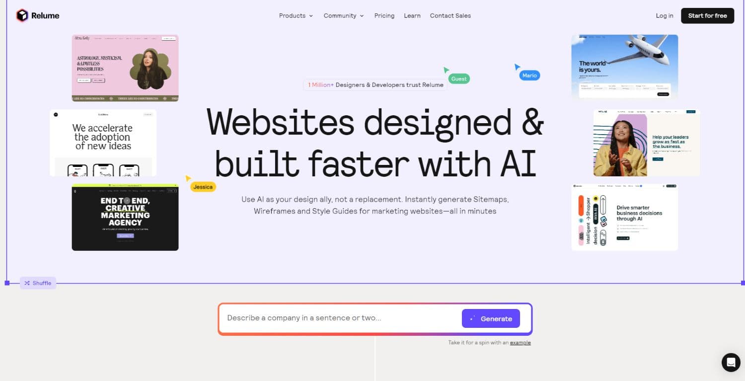 KI Website Builder relume