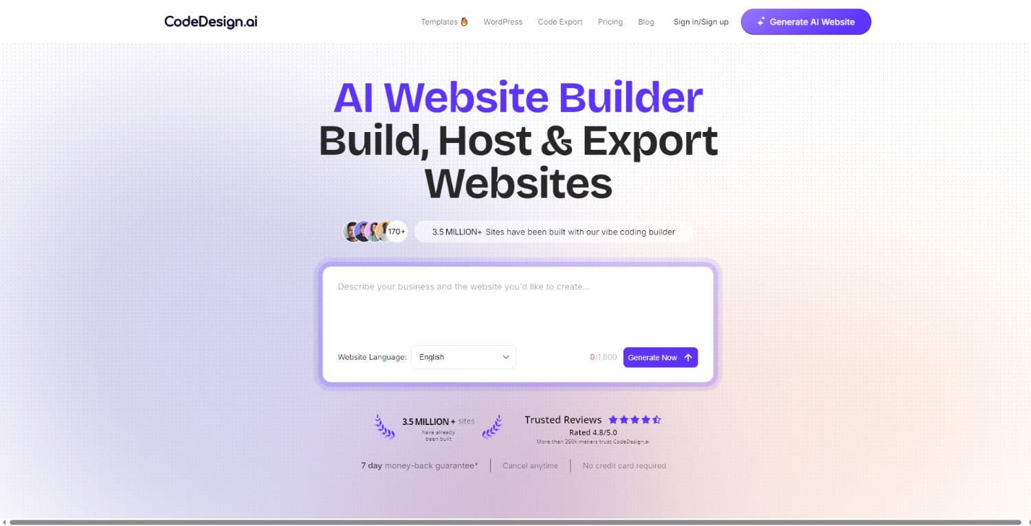 KI Website erstellen mit CodeDesign