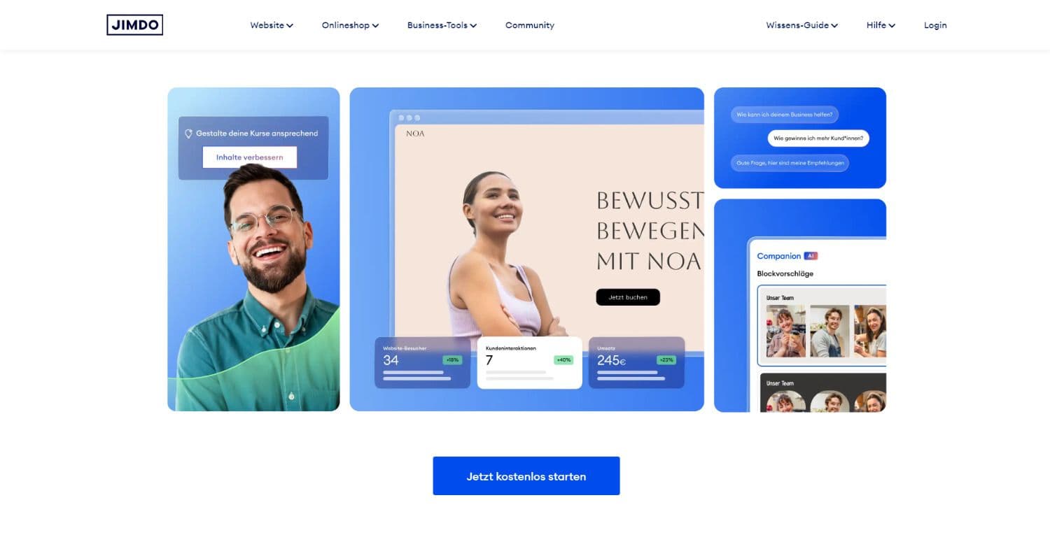 KI Website erstellen mit Jimdo