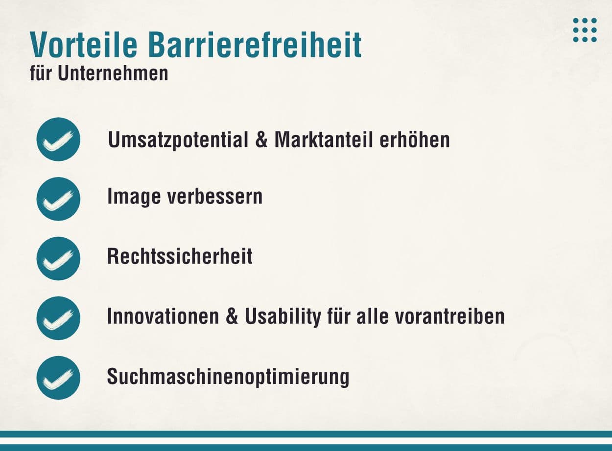 Vorteile Barrierefreiheit Unternehmen