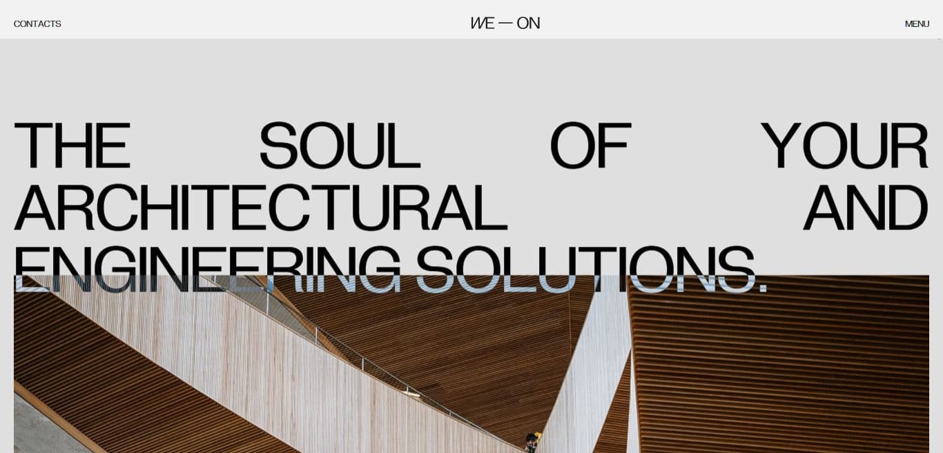 WE-ON Architekten Website Inspiration
