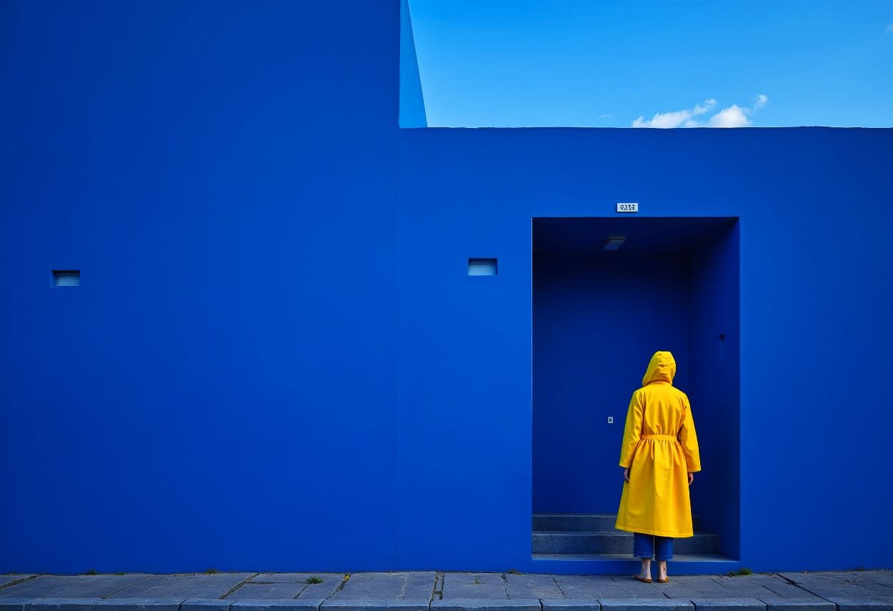 Komplementärfarben - Blau Gelb