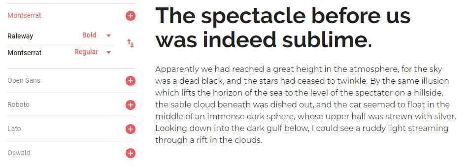 Raleway - beste Google Fonts