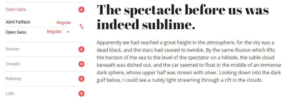 Die 10 besten Google Fonts - Abril