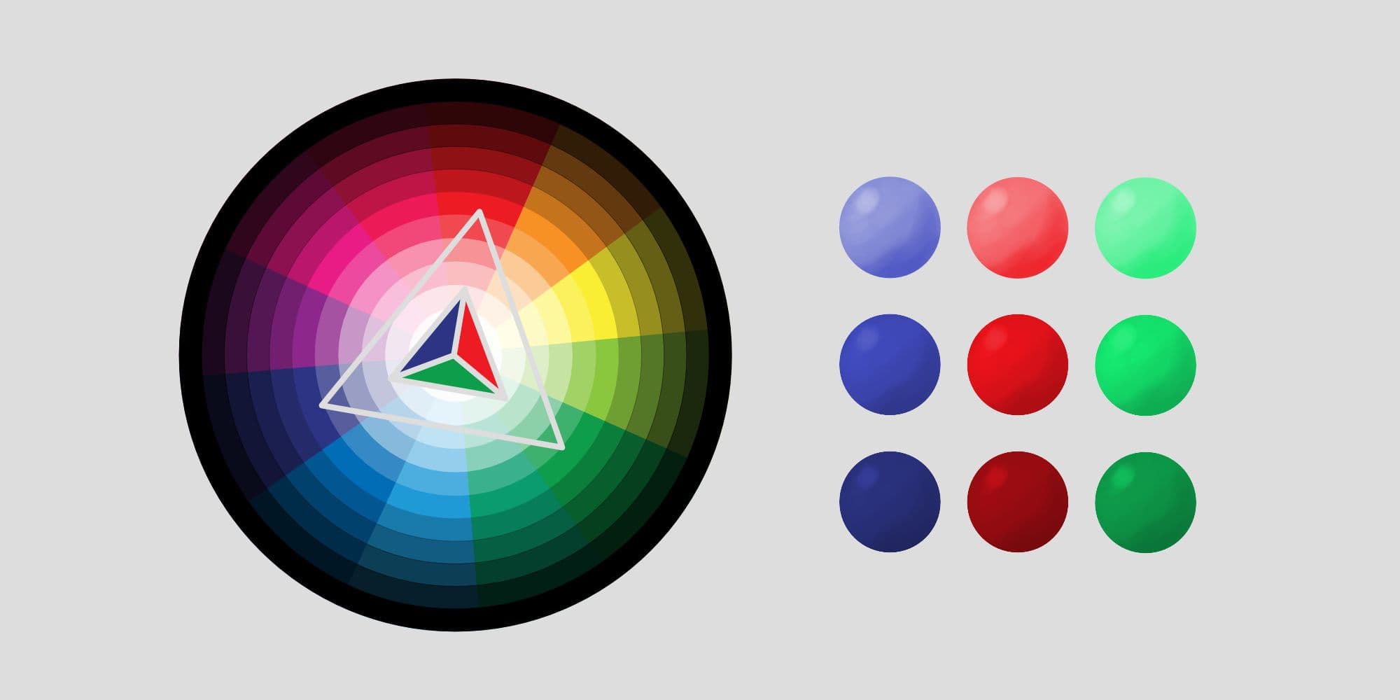 farbharmonie harmonischer dreiklang