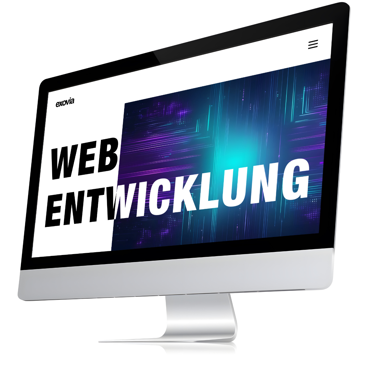 Webentwicklung exovia - Screen